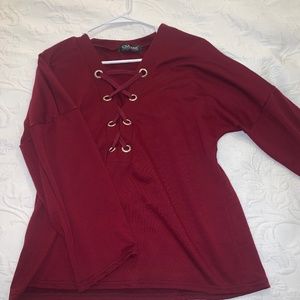 Red Long Sleeve Shirt/Sweater